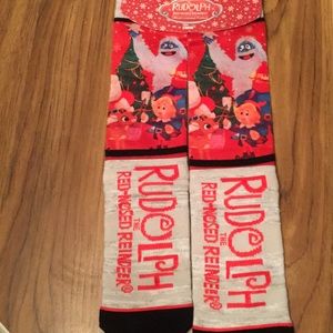 Rudolph Red-Nosed Reinder crew sock - size 10-13